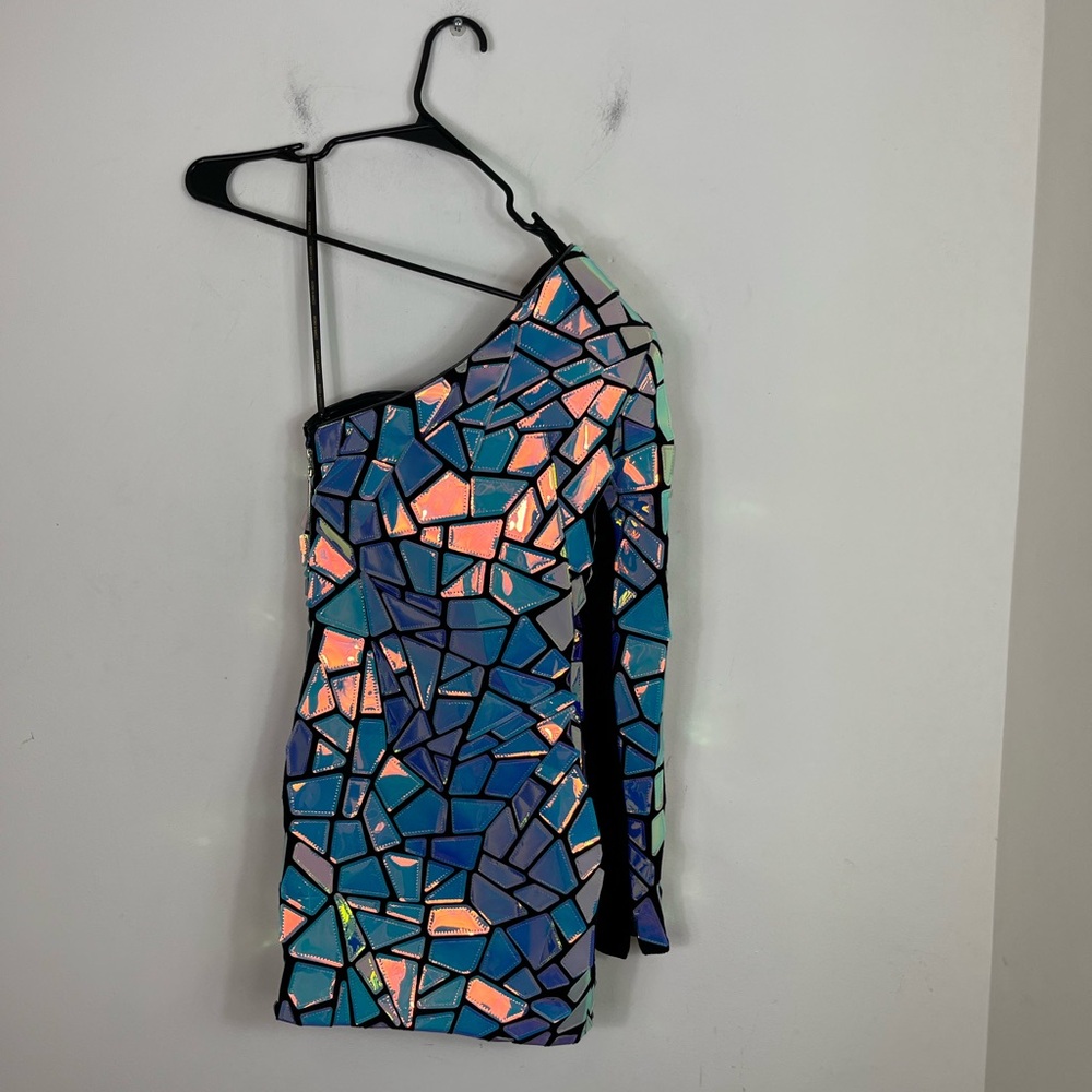 NWT BRONX AND BANCO Solar Embellished Dress Multicolour Sz XS - Picture 10 of 13